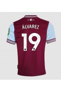 West Ham United Edson Alvarez #19 Fotballdrakt Hjemme Klær 2024-25 Korte ermer